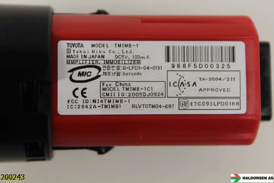 Bryter start/stopp til Toyota RAV4 2006-2009 (Type III, Fase 1)  (TOYOTA|2005DJ0924|)