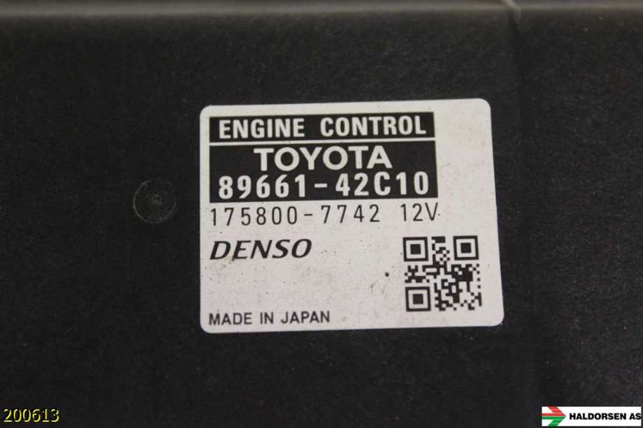 Styreenhet motor til Toyota RAV4 2006-2009 (Type III, Fase 1)  (TOYOTA|89661-42C10|)