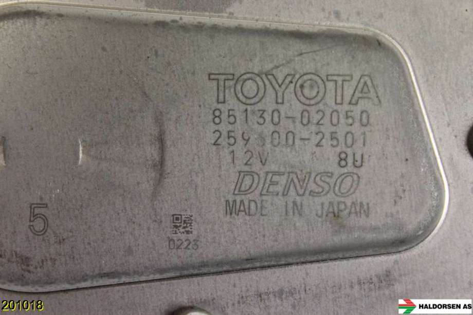 Viskermotor bakrute til Toyota Auris 2015-2019 (Type II, Fase 2)  (TOYOTA|85130-02050|)