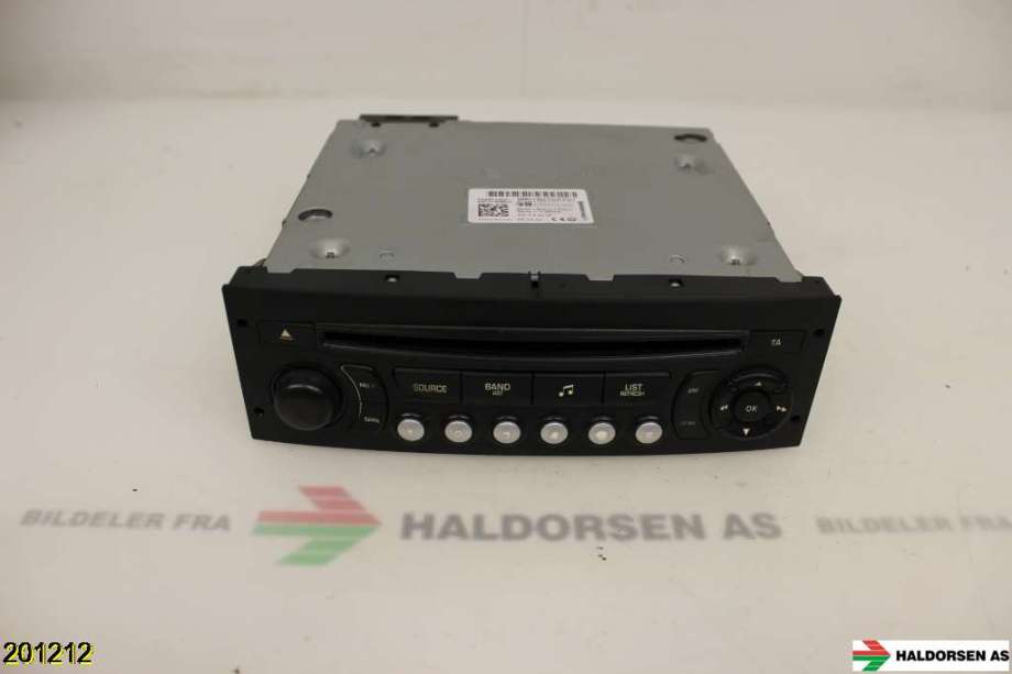 Bilstereo til Peugeot Partner 2008-2015 (Type II, Fase 1)  (PEUGEOT|98016070XT01|)