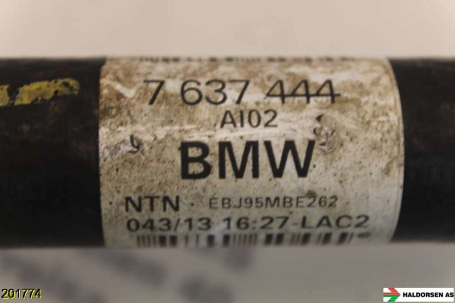 Drivaksel høyre bak til BMW 3-Serie 2012-2018 (F30/F31/F34) (F30/F31/F34) (BMW|7 637 444|)