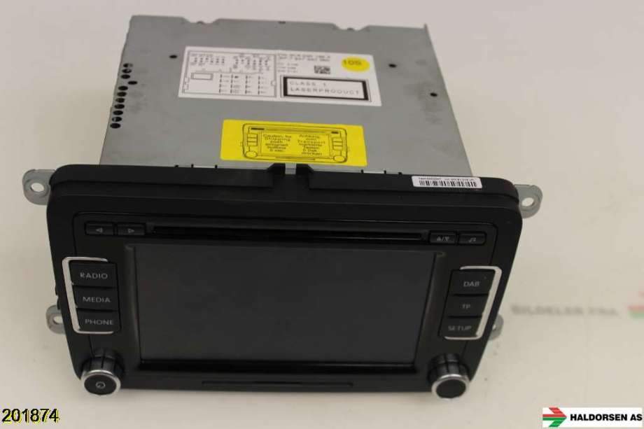 Bilstereo til VW CC 2008-2012 (PASSAT CC) (PASSAT CC) (VOLKSWAGEN|5M0 051 058||3C8 035 195 A)