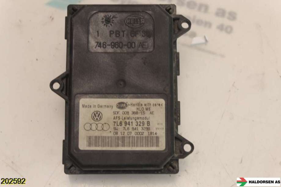 Styreenhet xenon/ballast til VW Tiguan, 2007-2011 (Type I, Fase 1)  (VOLKSWAGEN|7L6 941 329 B)