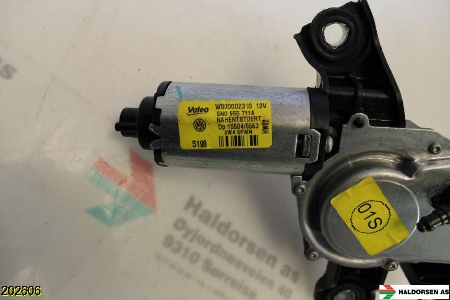 Viskermotor bakrute til VW Tiguan 2007-2011 (Type I, Fase 1)  (VOLKSWAGEN|5NO955711A|)
