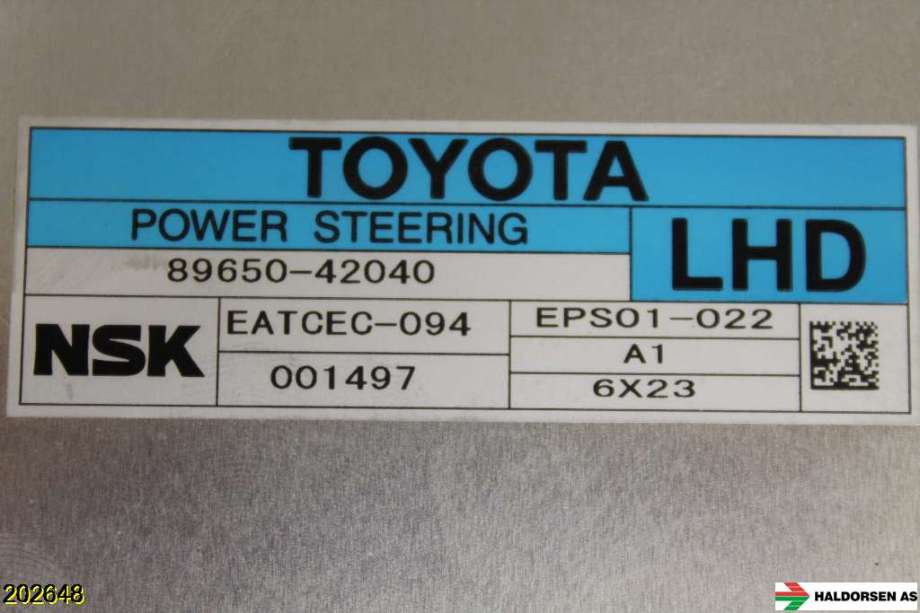 Styreenhet servo til Toyota RAV4 2006-2009 (Type III, Fase 1)  (TOYOTA|89650-42040|)