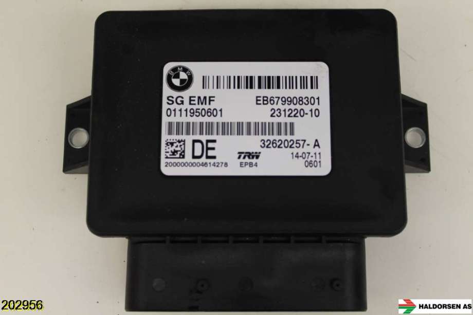 Styreenhet elektrisk parkbrems (EPB - Electric Parking Brake) til BMW 5-Serie 2010-2017 (F10/F11) (F10/F11) (BMW|34 43 6 863 277||EB679908301)