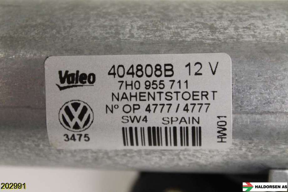 Viskermotor bakrute til VW Transporter / Caravelle 2003-2009 (Fase 1) (T5) (T5) (VOLKSWAGEN|7H0 955 711|)
