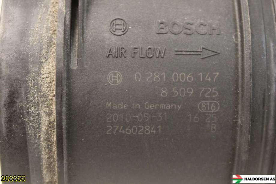 Luftmengde/luftmassemåler til BMW 3-Serie 2005-2011 (E90/E91/E92/E93) (E90/E91/E92/E93) (BMW||0 281 006 147)