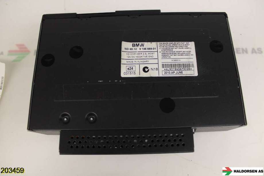 Bilstereo CD-veksler til BMW 3-Serie 2005-2011 (E90/E91/E92/E93) (E90/E91/E92/E93) (BMW|65 12 9 196 669||65 12 9 196 669-01)