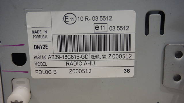 Bilstereo til Ford Ranger 2012-2015  (FORD|AB39-18C815-VA||AB39-18C815-GD)