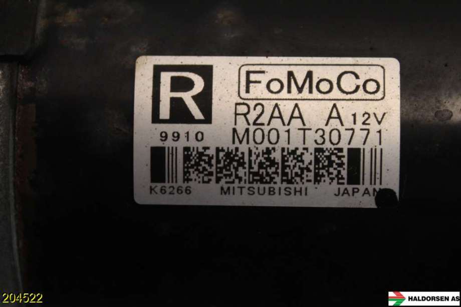 Starter diesel til Mazda 6 2010-2013 (Type II, Fase 2)  (MAZDA|R2AA-18-400A||M001T30771)