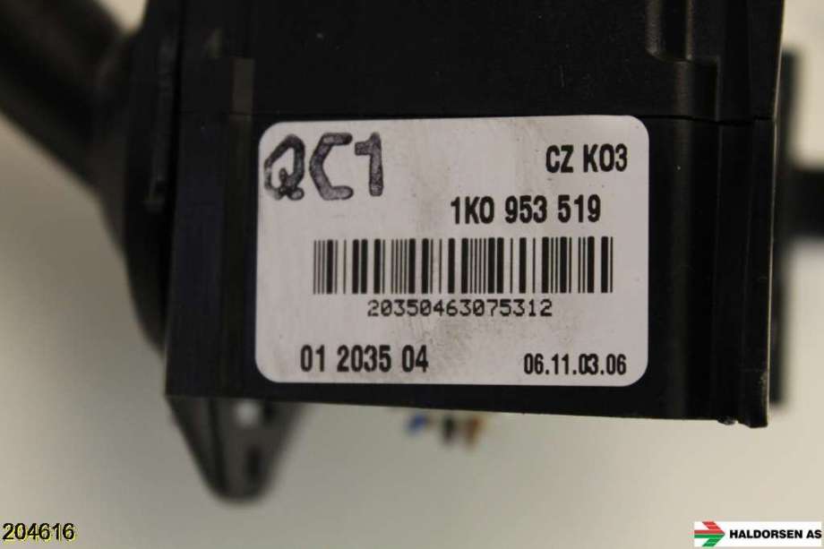 Bryter visker til VW Golf V, Combi 2003-2008  (VOLKSWAGEN|1K0 953 519 H||1K0 953 519)