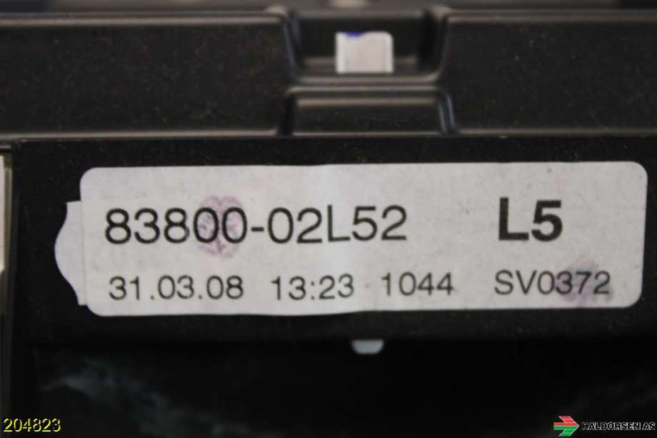 Instrumentpanel til Toyota Auris 2007-2010 (Type I, Fase 1)  (TOYOTA|8380002L52|)