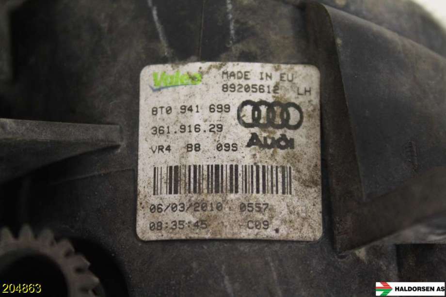 Tåkelykt venstre foran til Audi A5 2007-2016 (Type I)  (AUDI|8T0 941 699|)