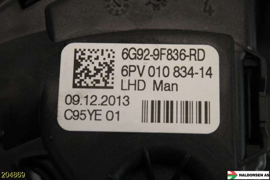 Pedal gass til Ford Mondeo 2011-2014 (Type IV, Fase 2)  (FORD|6G92-9F836-RF|)