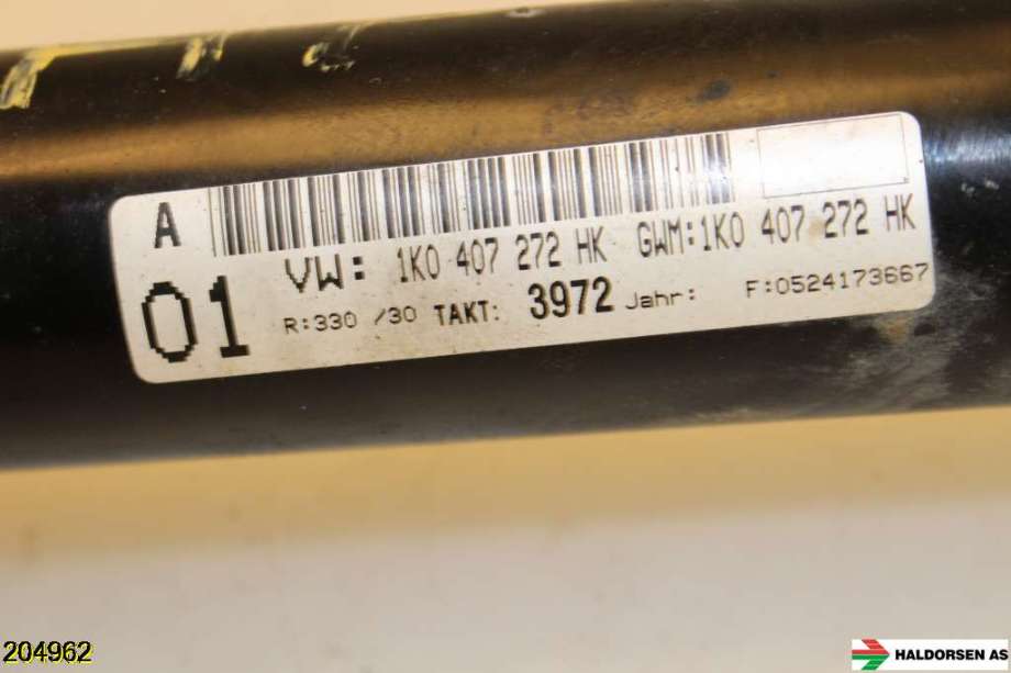 Drivaksel høyre foran til VW Golf V, Combi 2003-2008  (VOLKSWAGEN|1K0 407 272 HK|5Q0 407 272 CC|)