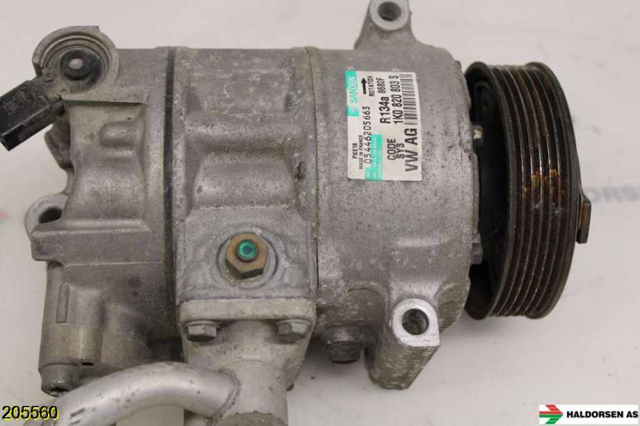 Aircondition kompressor til VW Passat, 2005-2010 (B6) (B6) (VOLKSWAGEN|1K0 820 859 F)