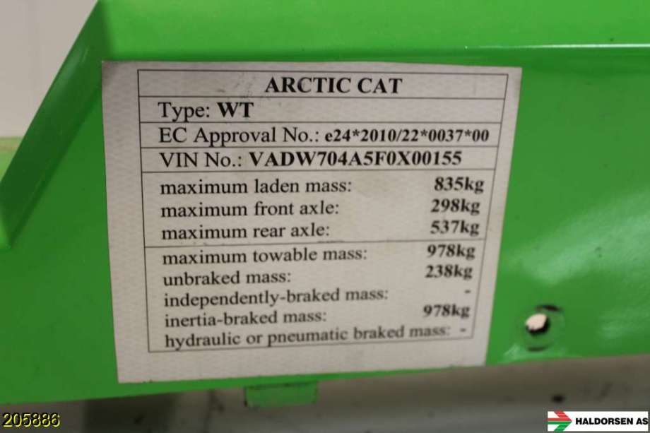 Diverse deler til ATV ATV diverse merker 0-->>  (ARCTIC CAT WILDCAT TRAIL XT700|)
