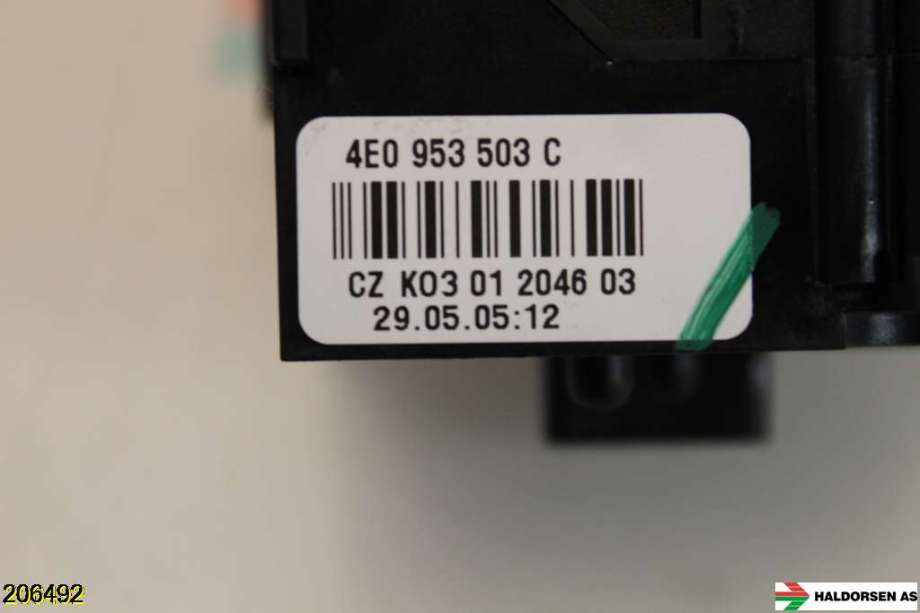Bryter visker til Audi A6 2005-2008 (Type III, Fase 1) (C6) (C6) (AUDI||4E0953503C)