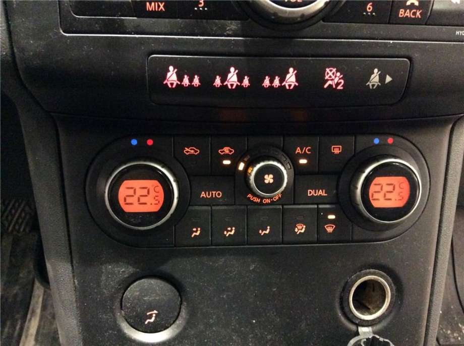 Varmeapparat betjening til Nissan Qashqai 2007-2010 (Type I, Fase 1)  (NISSAN|27500JD45A|)