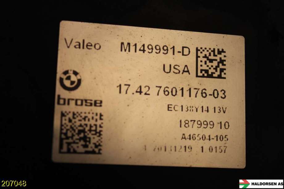 Kjølevifte til BMW X3 2010-2017 (F25) (F25) (BMW|17 42 7 601 176||M149991-D)