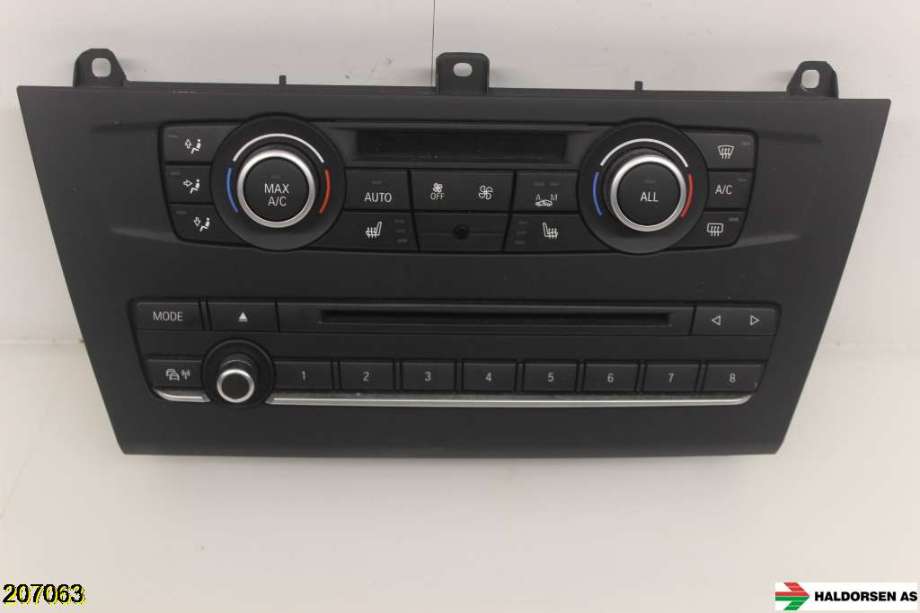 Varmeapparat betjening til BMW X3 2010-2017 (F25) (F25) (BMW|64 11 9 312 722|9 208 591 AI04|A2C87187200)