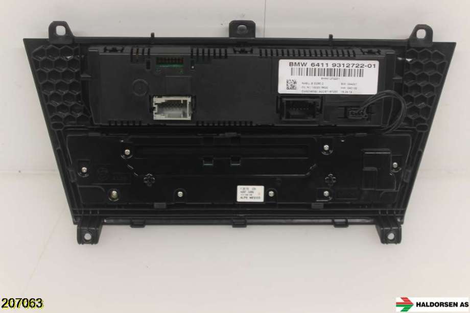 Varmeapparat betjening til BMW X3 2010-2017 (F25) (F25) (BMW|64 11 9 312 722|9 208 591 AI04|A2C87187200)