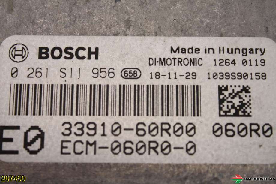 Styreenhet motor til Suzuki SX4 S-CROSS 2013-->> (Type II)  (SUZUKI||0 261 S11 956|33910-60R00)