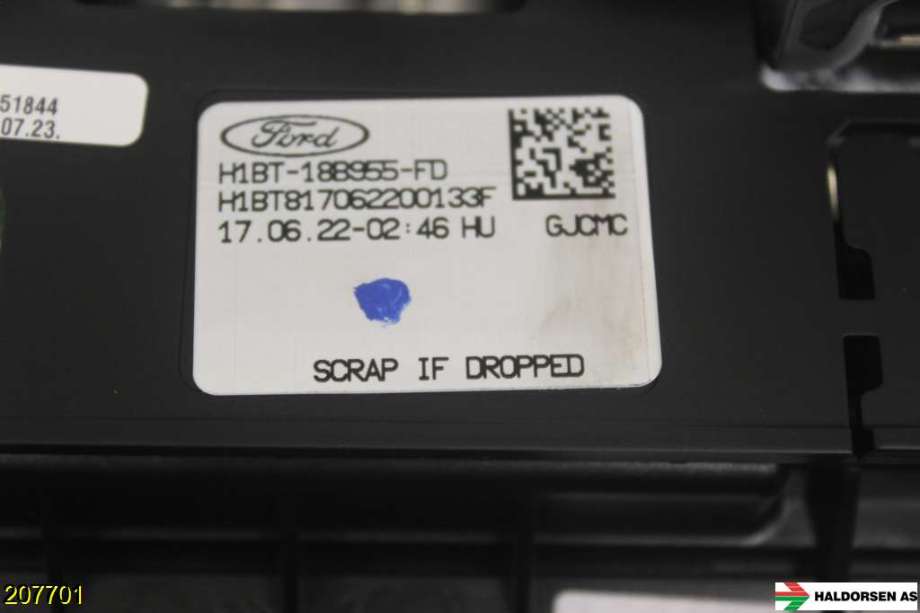 Instrument kjørecomputer til Ford Fiesta 2017-->> (Type VII)  (FORD|H1BT-18B955-FF|2303604|)