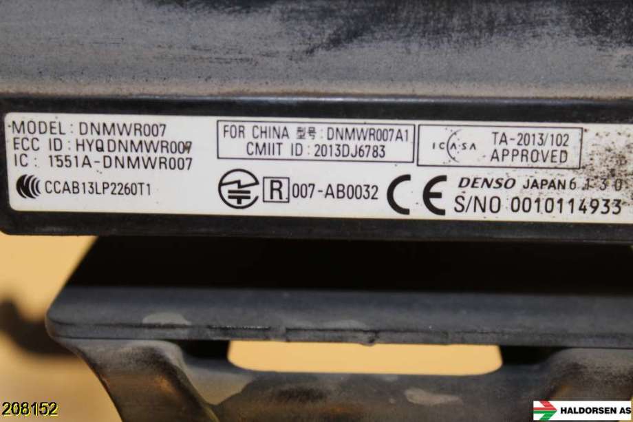 Sensor radar til Lexus NX 2014-2021 (Type I) (AZ10) (AZ10) (LEXUS||DNMWR007)
