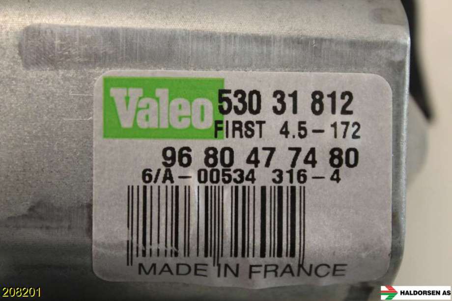 Viskermotor bakrute til Peugeot 3008 2009-2016 (Type I)  (PEUGEOT|530 31 812|)