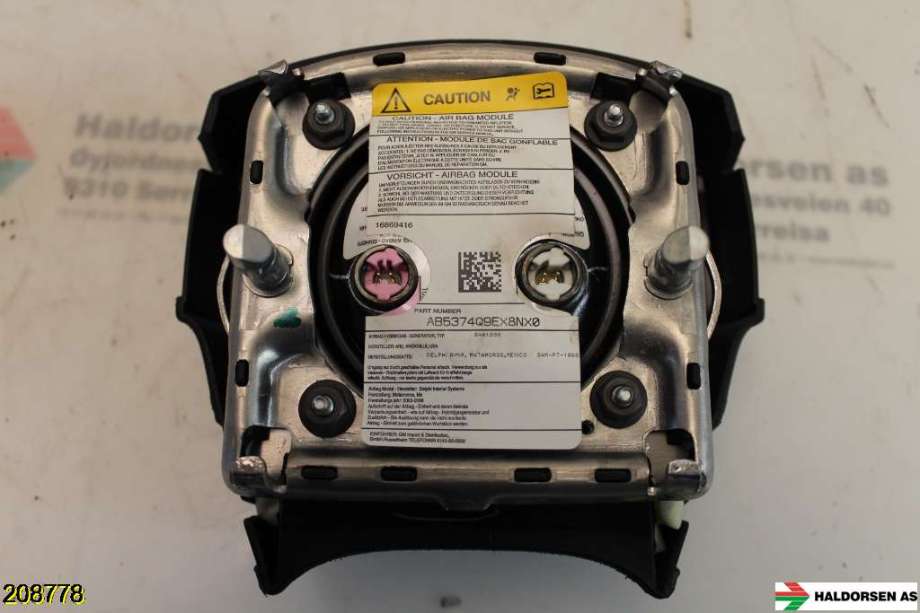 Airbag rattpute til Chevrolet Tahoe 2001-2005 (Type II) (CHEVROLET||AB5374Q9EX8NXO)