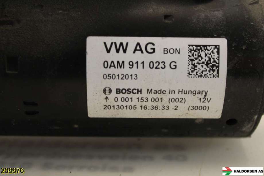 Starter diesel til VW Golf, Plus/Cross 2009-2013 (Fase 2)  (VOLKSWAGEN|0AM 911 021 E||0AM 911 023 G)