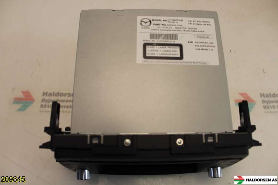 Bilstereo navigasjon til Mazda CX-5 2012-2017 (Type I)  (MAZDA|GHP9-66-DV0A|)