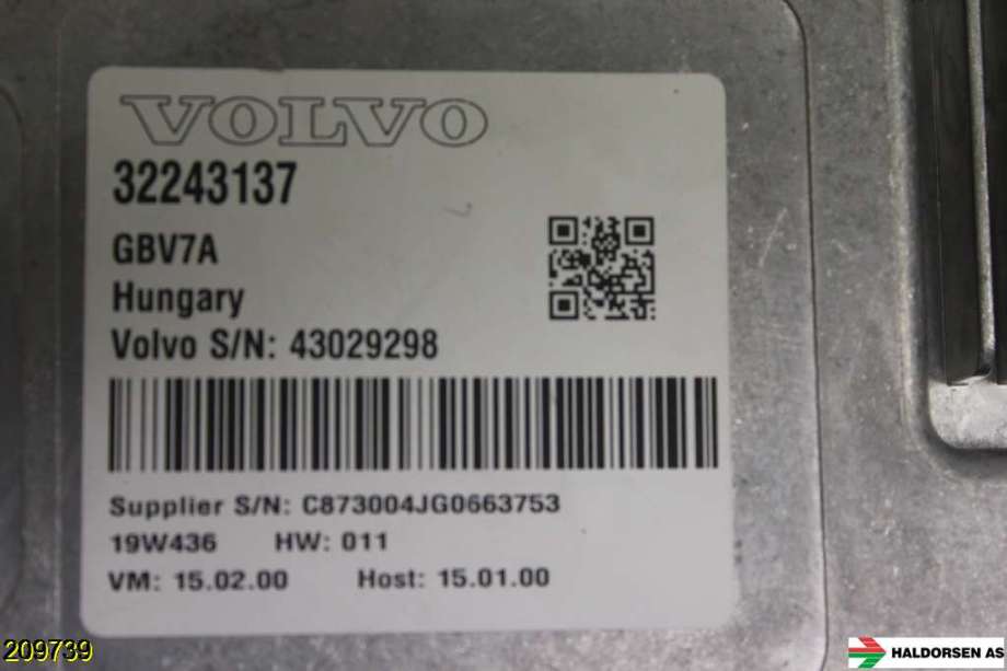 Styreenhet diverse til Volvo V60 / V60 CC 2018-->> (Type II)  (VOLVO|32243137|)