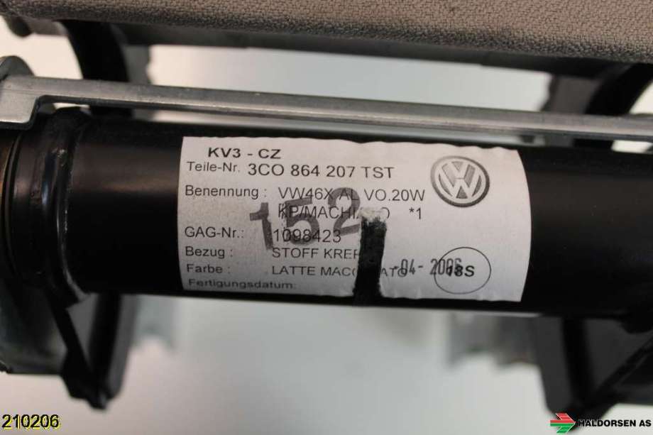Sete armlene lokk til VW Passat 2005-2010 (B6) (B6) (VOLKSWAGEN|3C0 864 211 B|)