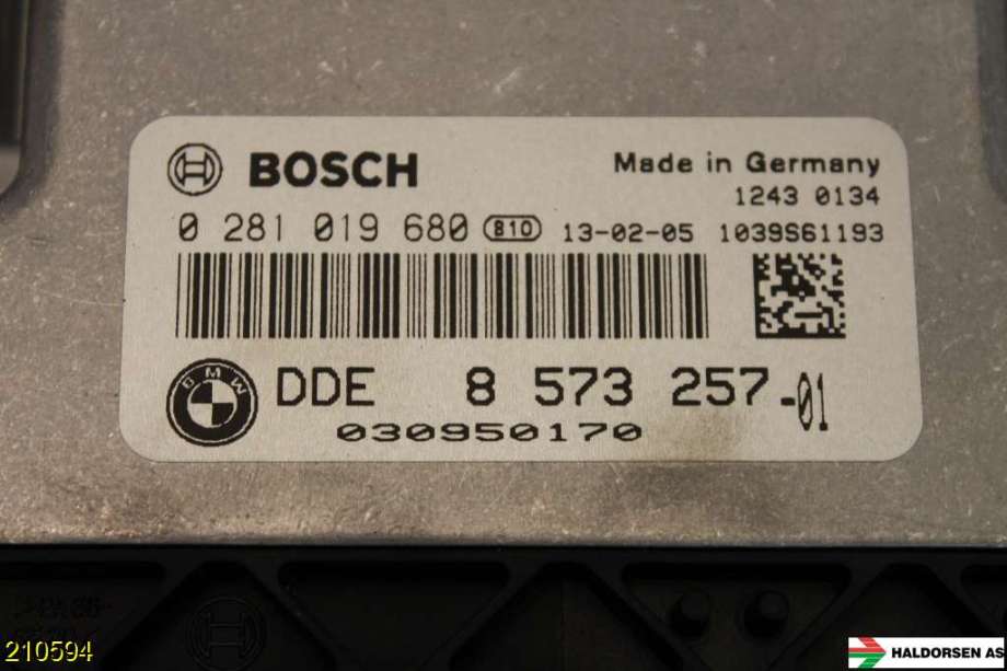 Styreenhet motor til BMW 3-Serie 2012-2018 (F30/F31/F34) (F30/F31/F34) (BMW|13 61 8 576 333||0 281 019 680)