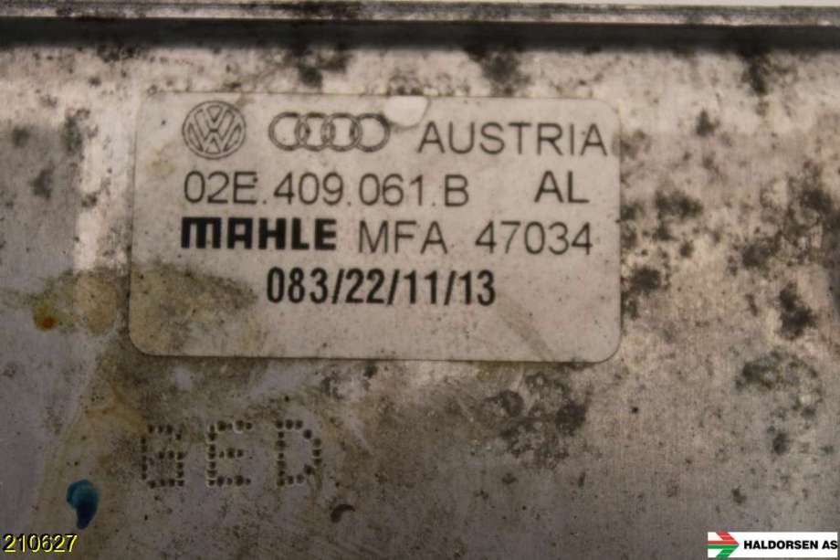 Oljekjøler til Škoda Superb 2008-2015 (Type II)  (SKODA|02E 409 061 B|)