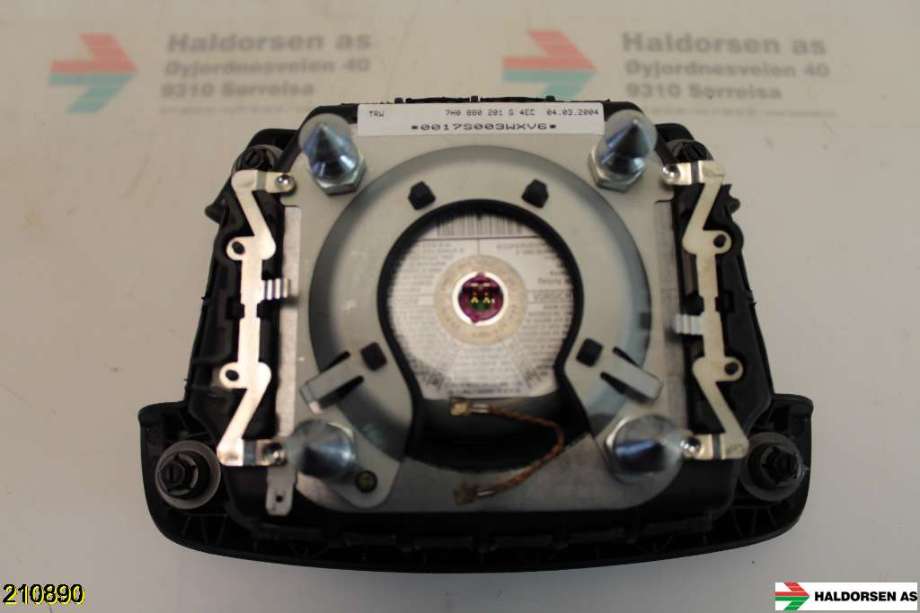 Airbag rattpute til VW Transporter / Caravelle 2003-2009 (Fase 1) (T5) (T5) (VOLKSWAGEN|7E0 880 201 G|)