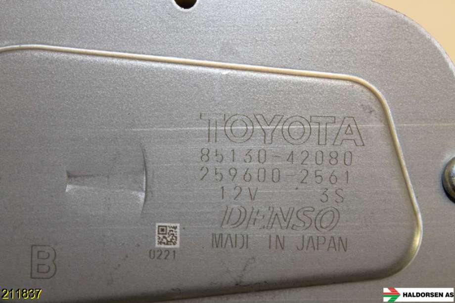 Viskermotor bakrute til Toyota RAV4 2013-2015 (Type IV, Fase 1)  (TOYOTA|85130-42080||259600-2561)