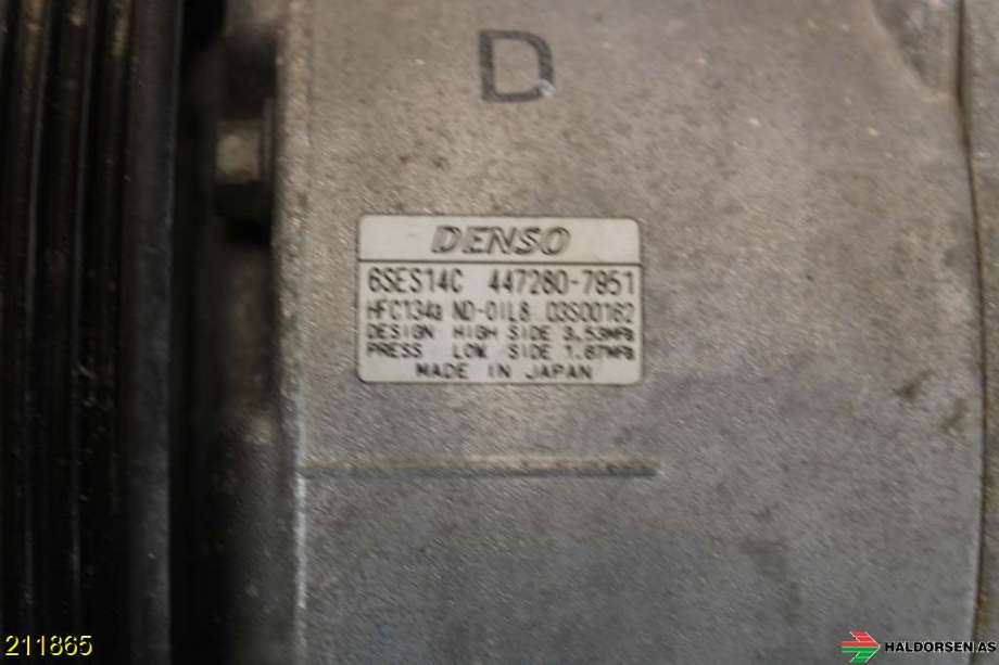 Aircondition kompressor til Toyota RAV4 2013-2015 (Type IV, Fase 1)  (TOYOTA|88310-42370|)
