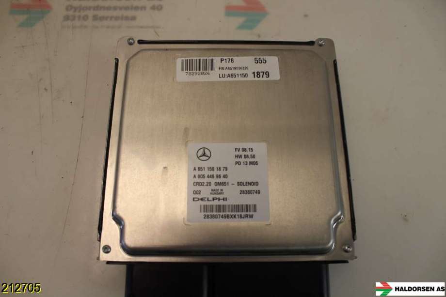 Styreenhet motor til Mercedes Vito/Viano 2010-2014 (Fase 2) (W639) (W639) (MERCEDES|A 651 900 93 02 80||A 651 150 18 79)
