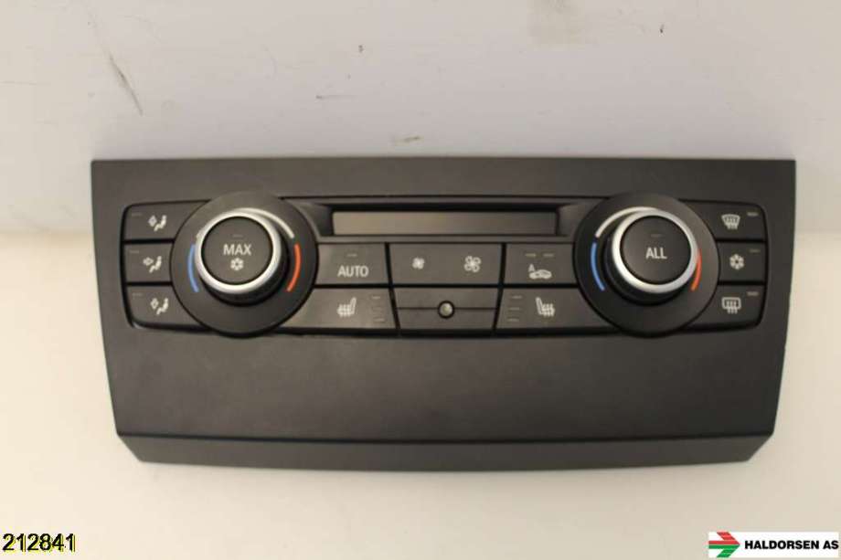 Varmeapparat betjening til BMW 3-Serie, 2005-2011 (E90/E91/E92/E93) (E90/E91/E92/E93) (BMW|64 11 9 250 393)
