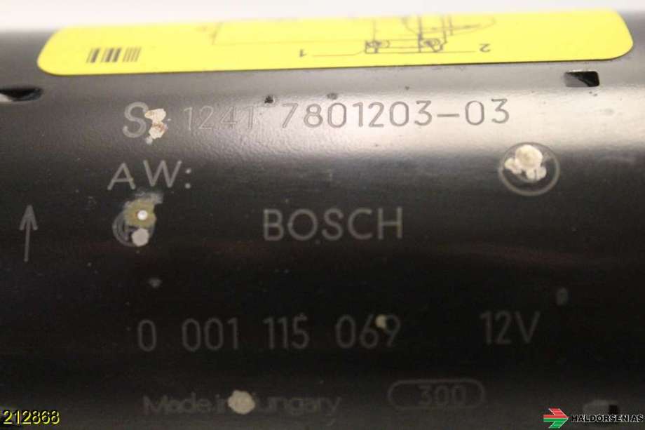 Starter diesel til BMW 3-Serie 2005-2011 (E90/E91/E92/E93) (E90/E91/E92/E93) (BMW|12 41 8 519 154||1241 7801203-03)