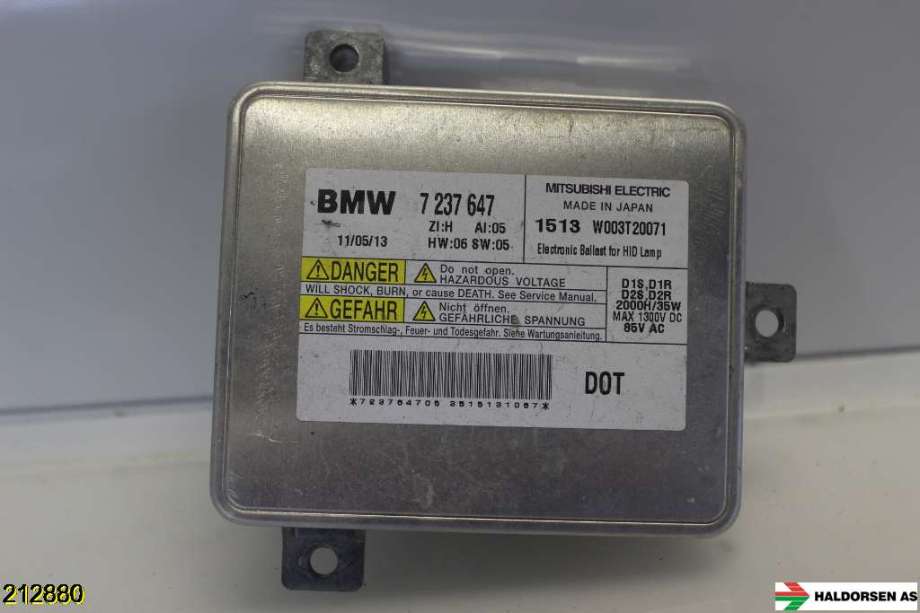 Styreenhet xenon/ballast til BMW 3-Serie, 2005-2011 (E90/E91/E92/E93) (E90/E91/E92/E93) (BMW|63 11 7 237 647)