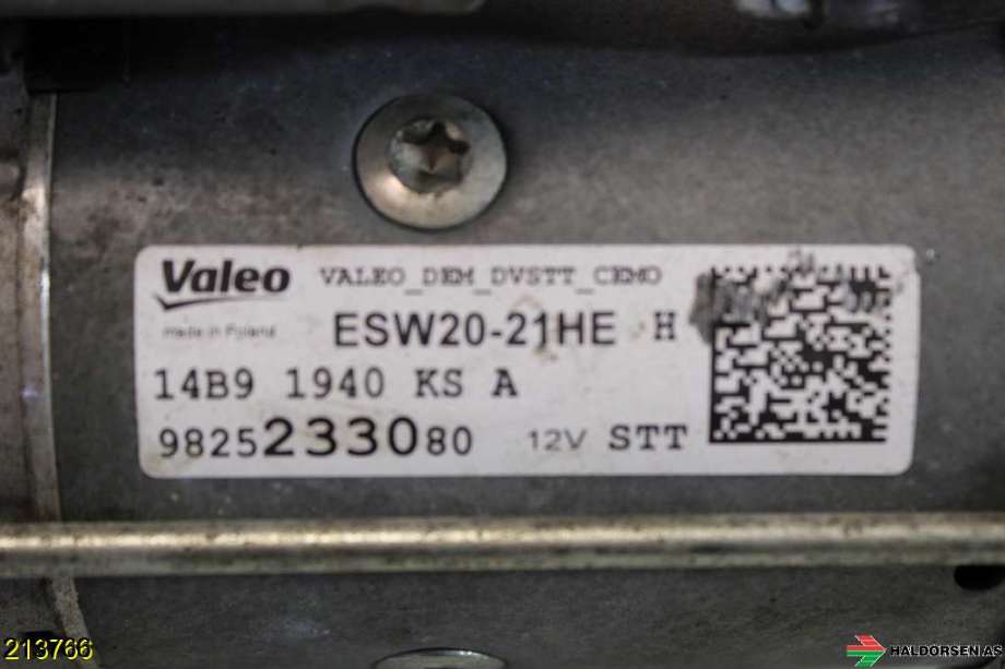 Starter diesel til Peugeot Partner 2019-->> (Type III)  (PEUGEOT|98 252 330 80|16 276 588 80|9825233080)