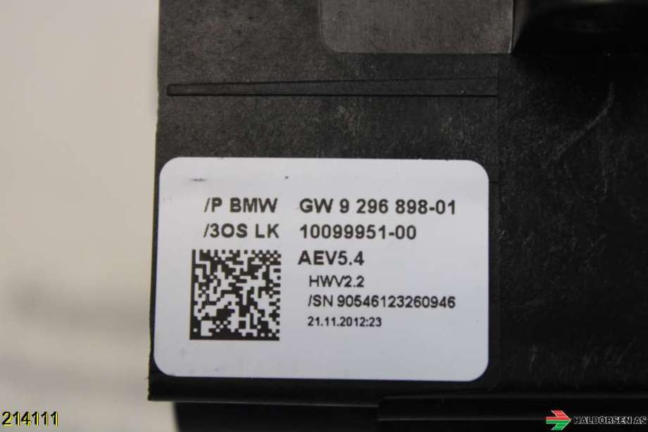 Girstang/girvelger automat til BMW 3-Serie 2012-2018 (F30/F31/F34) (F30/F31/F34) (BMW|61 31 9 296 898||GW 9 296 898-01)