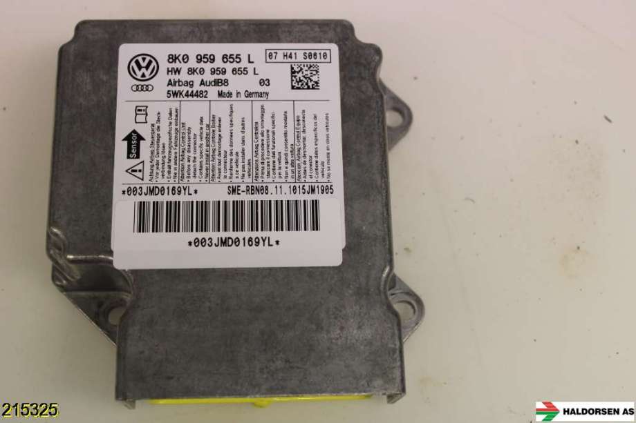 Airbag elektronikk til Audi A4, 2007-2014 (Type IV) (B8) (B8) (AUDI|8K0 959 655 J)