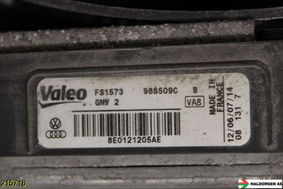 Kjølevifte til Audi A4 2004-2008 (Type III) (B7) (B7) (AUDI|8E0 959 455 K||8E0 121205AE)