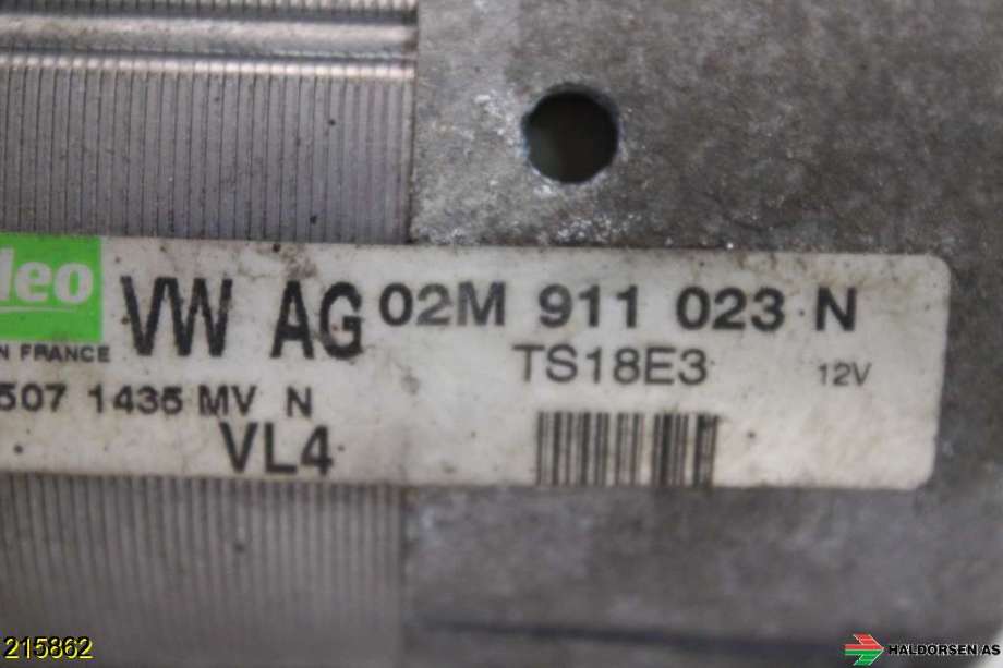 Starter diesel til VW Passat 2005-2010 (B6) (B6) (VOLKSWAGEN|02M 911 023 N|)